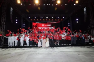 Kocaeli'de 15 Temmuz hain darbe girişiminin 10. yıl dönümünde Milli İrade Meydanı'nda düzenlenen demokrasi ve birlik mitingi