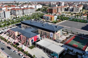 Konya'da açılan Türkiye'nin en büyük Engelli Aktif Yaşam Merkezi'nin dış görünümü