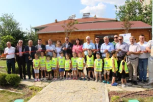 Uzunköprü Belediyesi'nin Avrupa Birliği hibesiyle açtığı İklim Dostu Park'ın açılışından genel görünüm